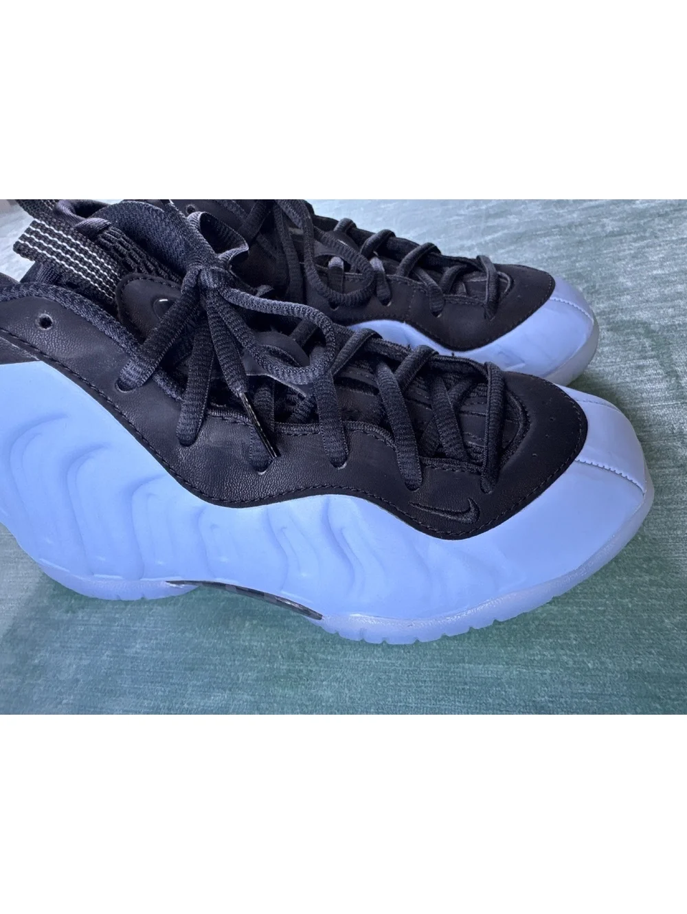 Nike Little Posite One Psychic Blue Black Kids Size 3Y